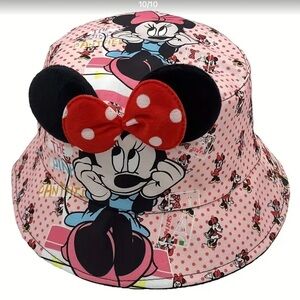 New, Kids, Minnie Mouse Pink Bucket Hat